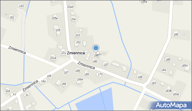 Zmiennica, Zmiennica, 199, mapa Zmiennica