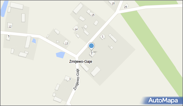 Żmijewo-Gaje, Żmijewo-Gaje, 2, mapa Żmijewo-Gaje