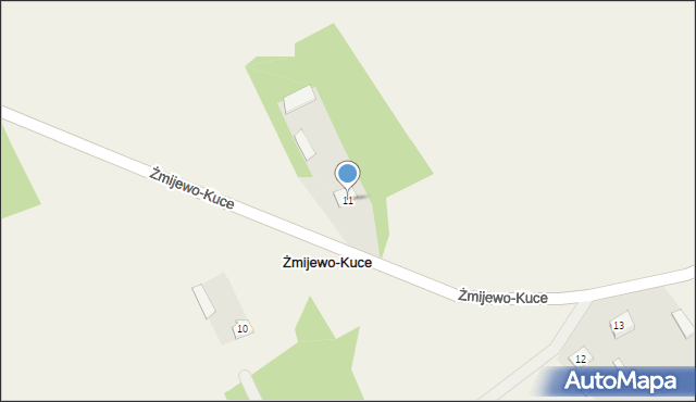 Żmijewo-Kuce, Żmijewo-Kuce, 11, mapa Żmijewo-Kuce