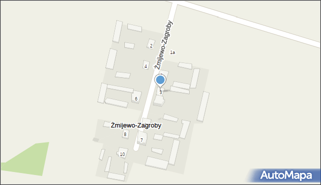 Żmijewo-Zagroby, Żmijewo-Zagroby, 3, mapa Żmijewo-Zagroby