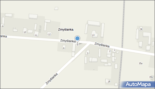 Zmyślanka, Zmyślanka, 4, mapa Zmyślanka