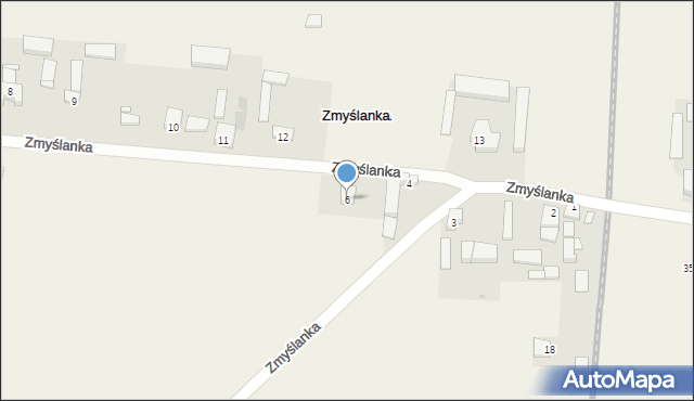 Zmyślanka, Zmyślanka, 6, mapa Zmyślanka