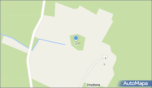 Zmyślona Ligocka, Zmyślona Ligocka, 10, mapa Zmyślona Ligocka