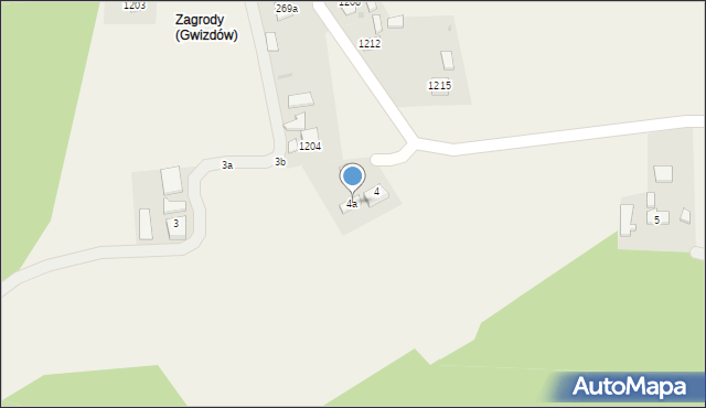 Zmysłówka, Zmysłówka, 4a, mapa Zmysłówka