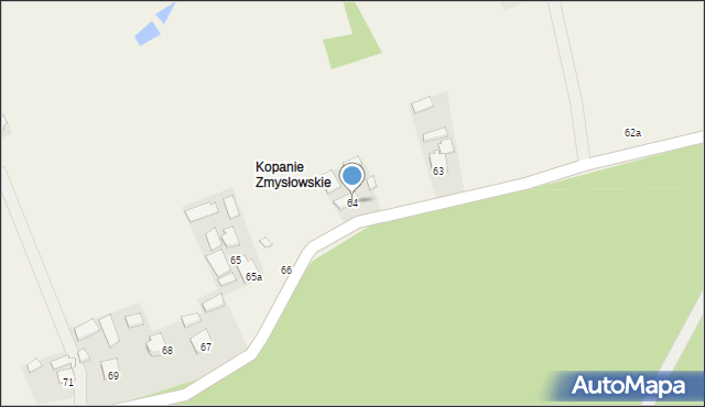 Zmysłówka, Zmysłówka, 64, mapa Zmysłówka