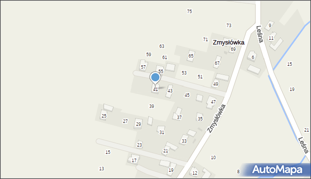 Zmysłówka, Zmysłówka, 41, mapa Zmysłówka