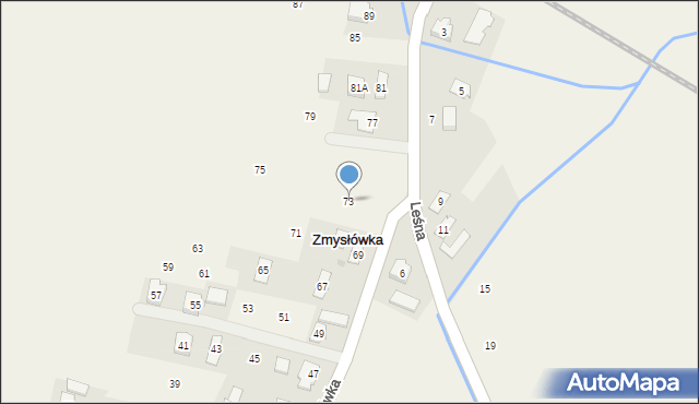 Zmysłówka, Zmysłówka, 73, mapa Zmysłówka