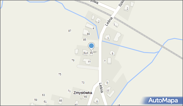 Zmysłówka, Zmysłówka, 81, mapa Zmysłówka