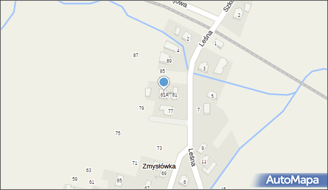 Zmysłówka, Zmysłówka, 81A, mapa Zmysłówka