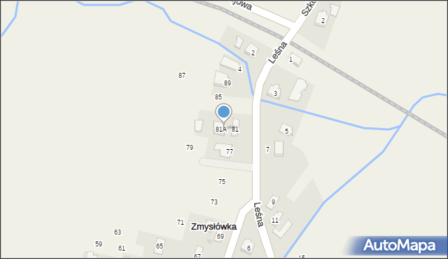 Zmysłówka, Zmysłówka, 83, mapa Zmysłówka