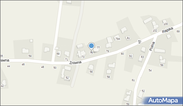 Dębowiec, Żniwna, 75, mapa Dębowiec