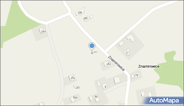 Znamirowice, Znamirowice, 11, mapa Znamirowice