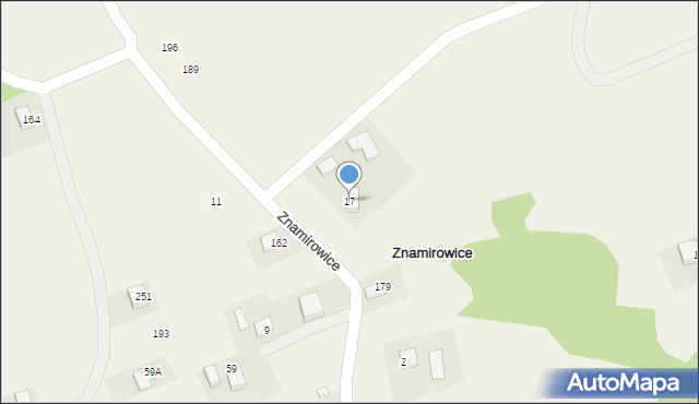 Znamirowice, Znamirowice, 17, mapa Znamirowice