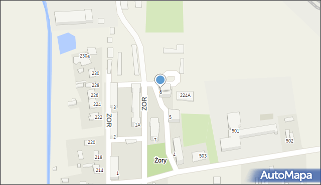 Bodaczów, ZOR, 6, mapa Bodaczów