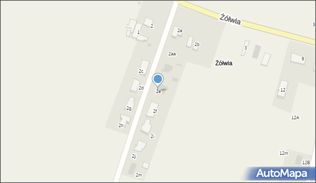 Budno, Żółwia, 2e, mapa Budno