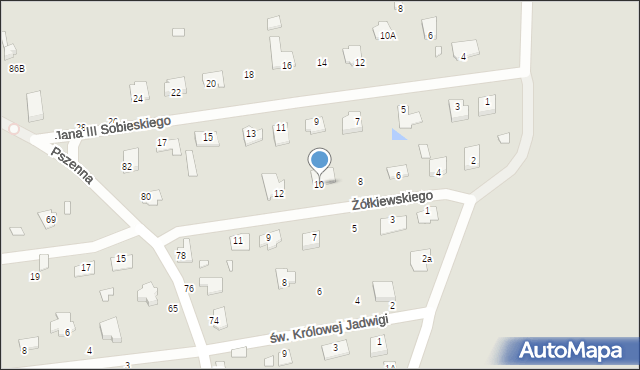Chełm, Żółkiewskiego Stanisława, hetm., 10, mapa Chełma