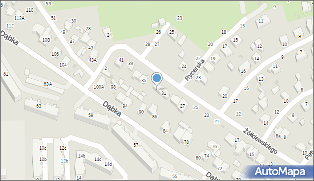 Gdynia, Żółkiewskiego Stanisława, hetm., 33, mapa Gdyni