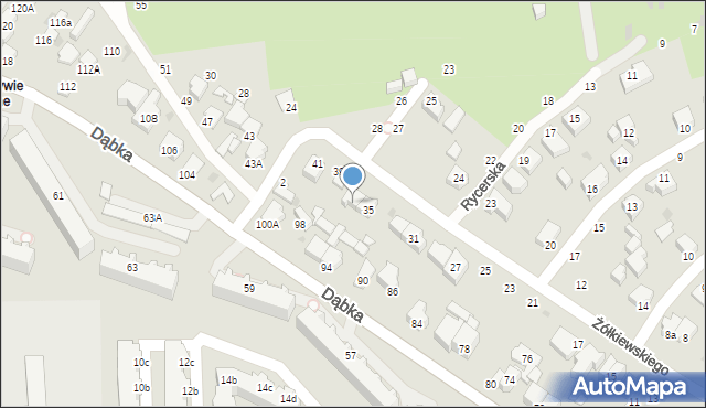 Gdynia, Żółkiewskiego Stanisława, hetm., 37, mapa Gdyni