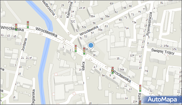 Legnica, Żołnierzy II Armii Wojska Polskiego, 37, mapa Legnicy