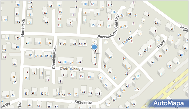 Lublin, Żółkiewskiego Stanisława, hetm., 5, mapa Lublina