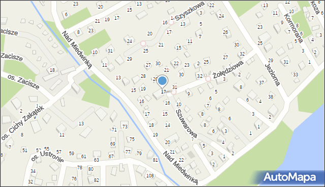 Morzyczyn, Żołędziowa, 17/18, mapa Morzyczyn