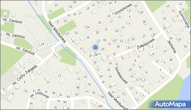 Morzyczyn, Żołędziowa, 19, mapa Morzyczyn