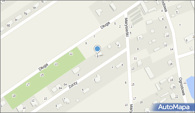 Olszewnica Stara, Zorzy, 4, mapa Olszewnica Stara