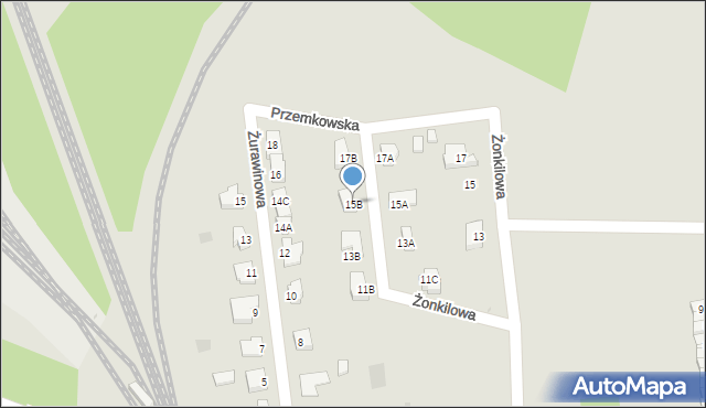 Polkowice, Żonkilowa, 15B, mapa Polkowice