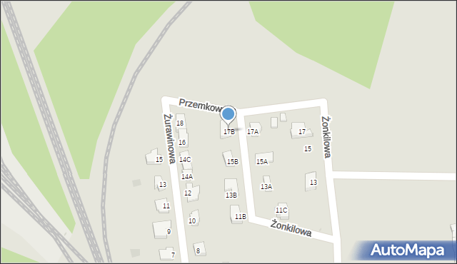 Polkowice, Żonkilowa, 17B, mapa Polkowice