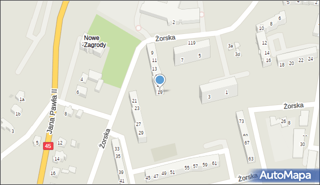 Racibórz, Żorska, 19, mapa Racibórz