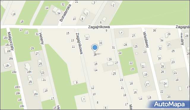 Rosanów, Zofii, 18, mapa Rosanów