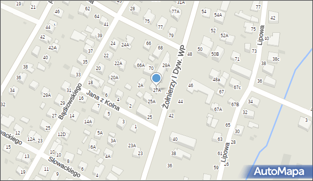 Rumia, Żołnierzy I Dywizji Wojska Polskiego, 27A, mapa Rumia