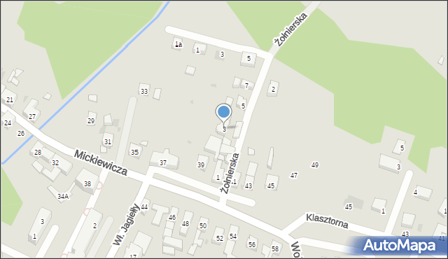 Ścinawa, Żołnierska, 3, mapa Ścinawa