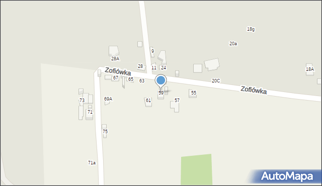 Szewna, Zofiówka, 59, mapa Szewna