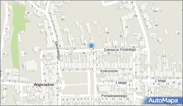 Wąbrzeźno, Żołnierza Polskiego, 9, mapa Wąbrzeźno