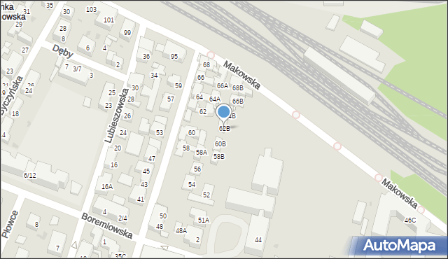 Warszawa, Żółkiewskiego Stanisława, hetm., 62B, mapa Warszawy