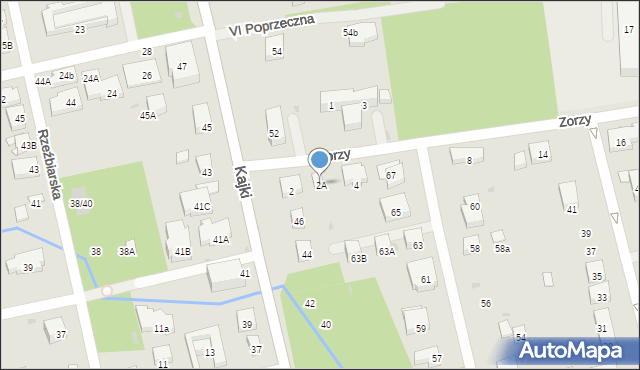 Warszawa, Zorzy, 2A, mapa Warszawy