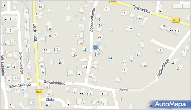 Wieliczka, Żółkiewskiego Stanisława, hetm., 6, mapa Wieliczka