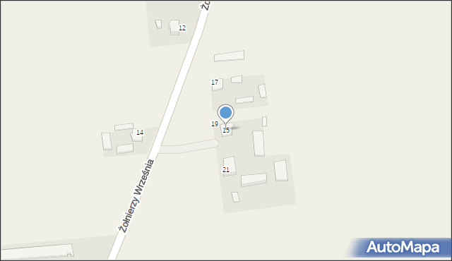 Wilkowiecko, Żołnierzy Września, 15, mapa Wilkowiecko