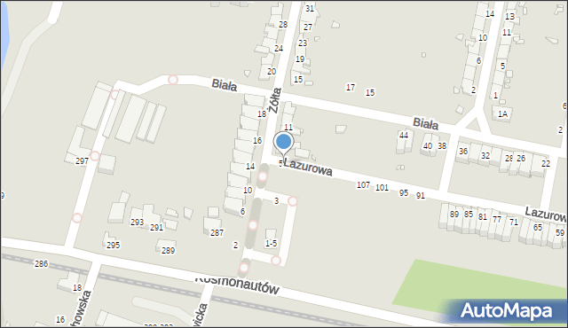 Wrocław, Żółta, 5A, mapa Wrocławia