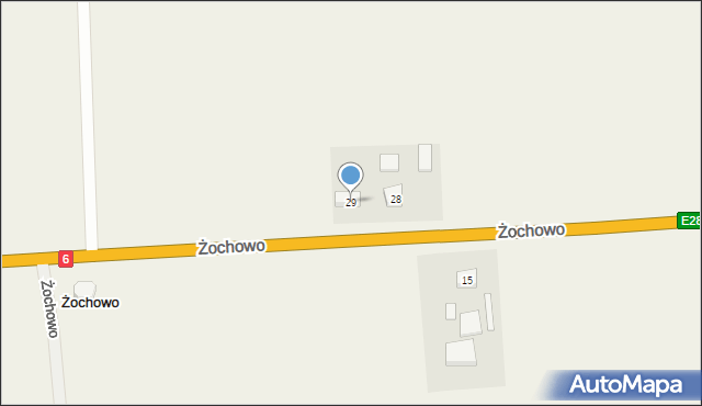 Żochowo, Żochowo, 29, mapa Żochowo