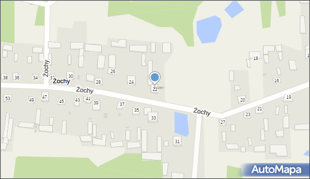 Żochy, Żochy, 22, mapa Żochy