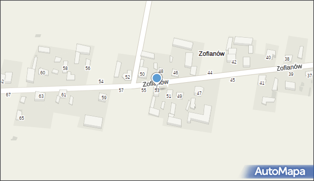 Zofianów, Zofianów, 53, mapa Zofianów