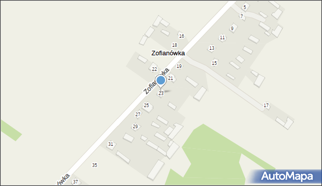 Zofianówka, Zofianówka, 23, mapa Zofianówka