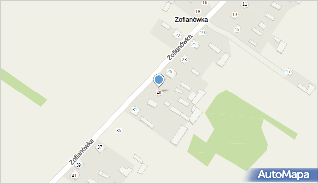Zofianówka, Zofianówka, 29, mapa Zofianówka