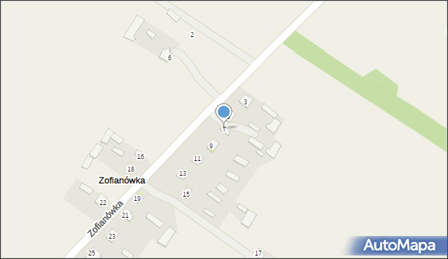 Zofianówka, Zofianówka, 7, mapa Zofianówka