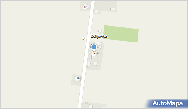 Zofijówka, Zofijówka, 13, mapa Zofijówka