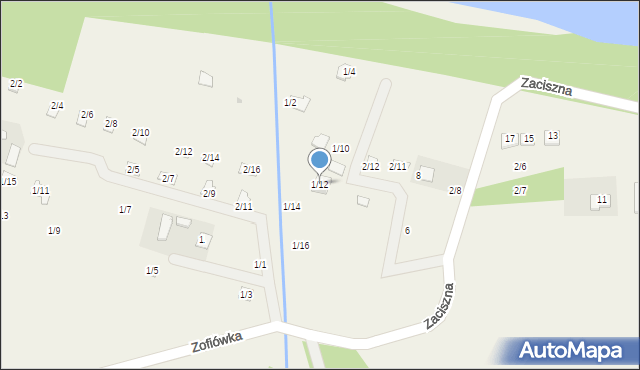 Zofiówka, Zofiówka, 1/12, mapa Zofiówka