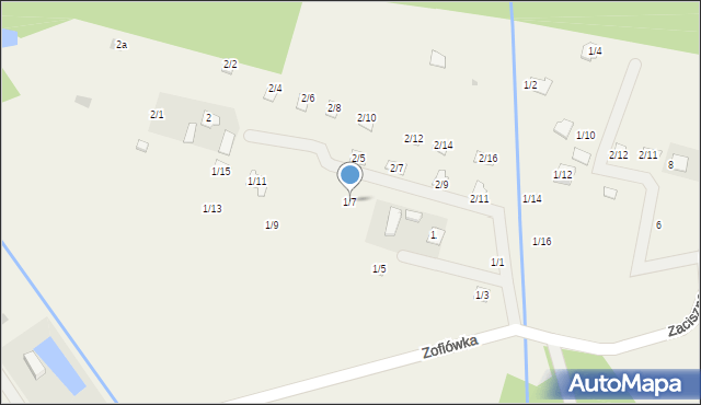 Zofiówka, Zofiówka, 1/7, mapa Zofiówka