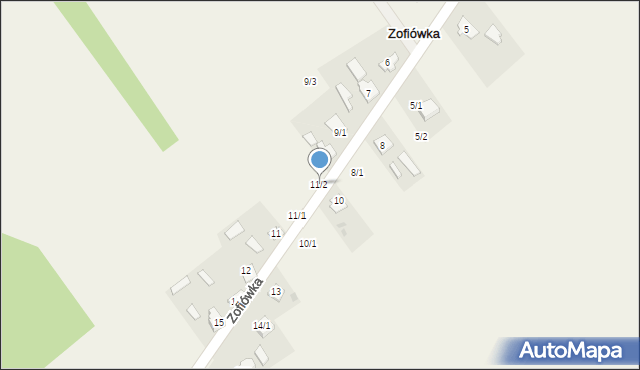 Zofiówka, Zofiówka, 11/2, mapa Zofiówka